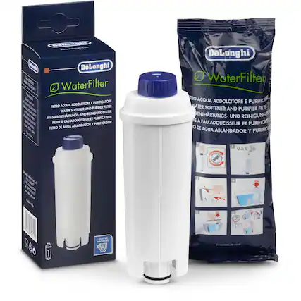 DeLonghi WaterFilter
Filtro Acqua Addolcitore e Purificatore
Water Softener and Purifier Filter
Wasserentkalkungs- und Reinigungsfilter
Filtre à Eau Adoucisseur et Purificateur
Filtro de Agua Ablandador y Purificador
0.5L
COFFEE MACHINES
DeLonghi WaterFilter
Filtro Acqua Addolcitore e Purificatore
Water Softener and Purifier Filter
Wasserentkalkungs- und Reinigungsfilter
Filtre à Eau Adoucisseur et Purificateur
Filtro de Agua Ablandador y Purificador
0.5L