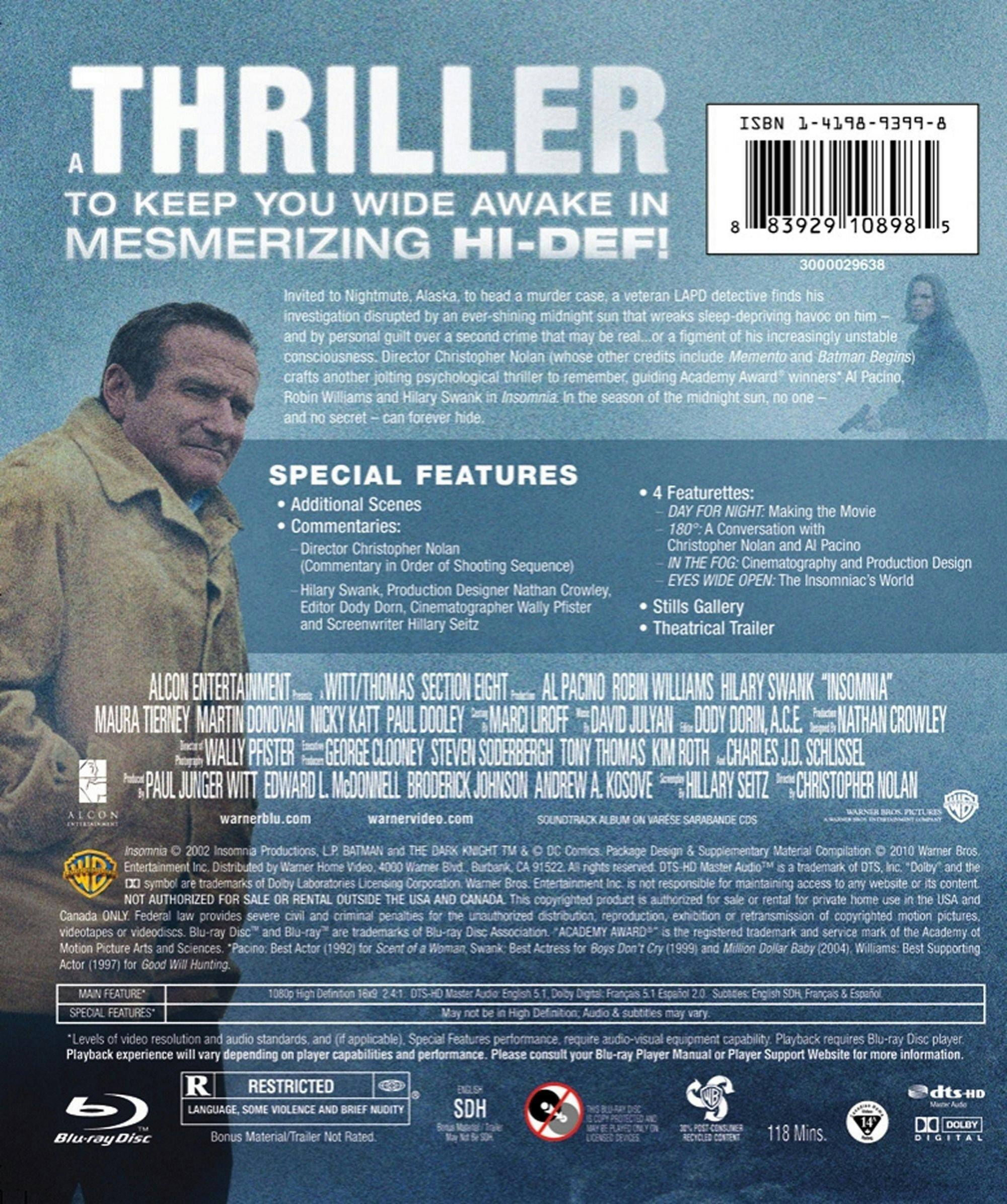 Back. Insomnia [Blu-ray].