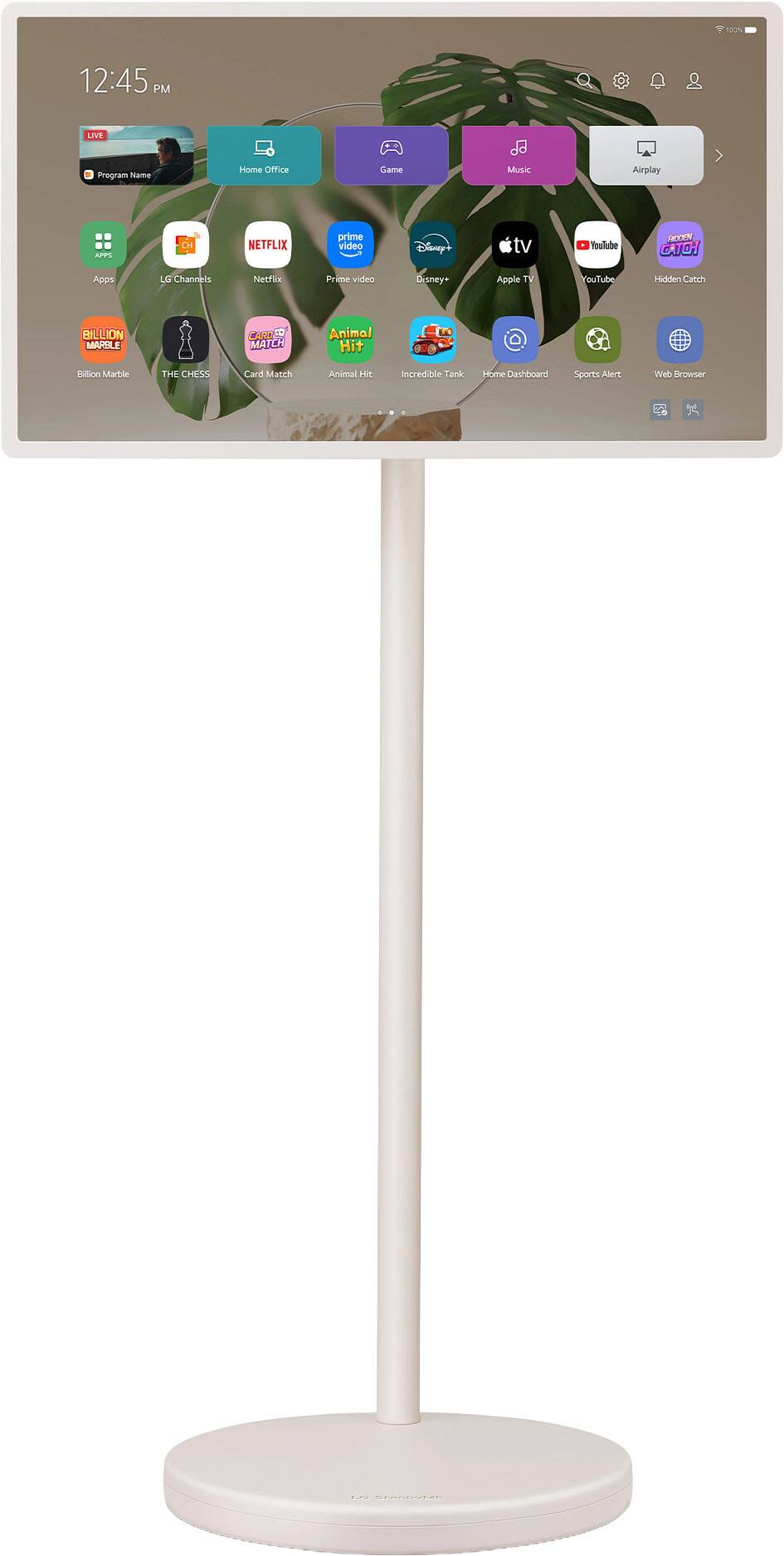 100% 12:45 PM LIVE  
Program Name  
Home Office Game Music Airplay  

CH  
NETFLIX prime video Disney's tv Youlube FEEXEN CATOH Apps LEs Channells  
NetFlix Prime video Disney+ Apple TV ouTube Hilen Canch BILLION MAMBLE CARD B MATCH Animal Hit Bilion Marble THE CHESS Card Match Animal H Incredible Tark Home Dashboard Sports Alert We Browser CERNTOCA