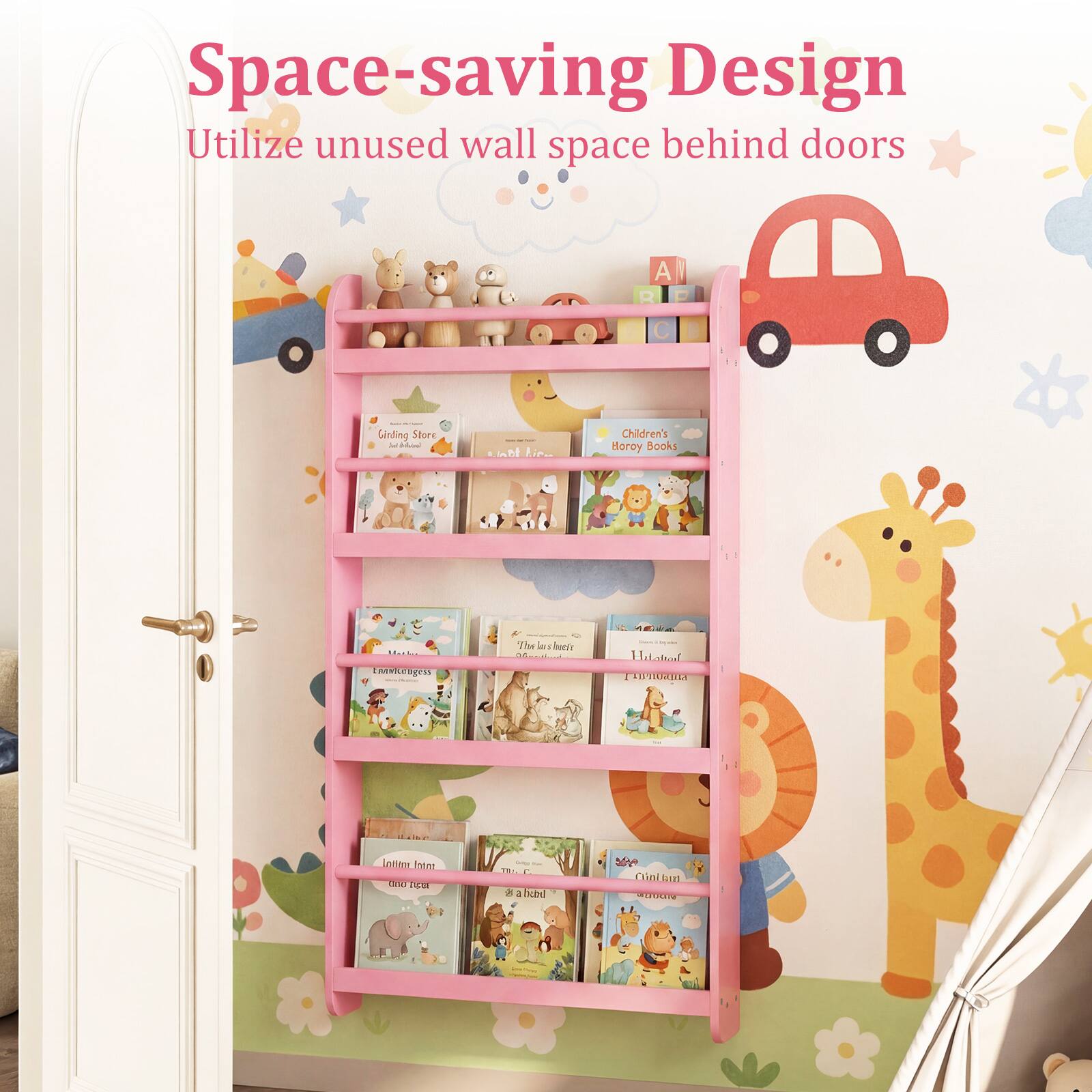 Space-saving Design  
Utilize unused wall space behind doors  

Children's Story Books  
TALOB - The le bants  
ESPIRIEL  
ottm  
Inter LS 13