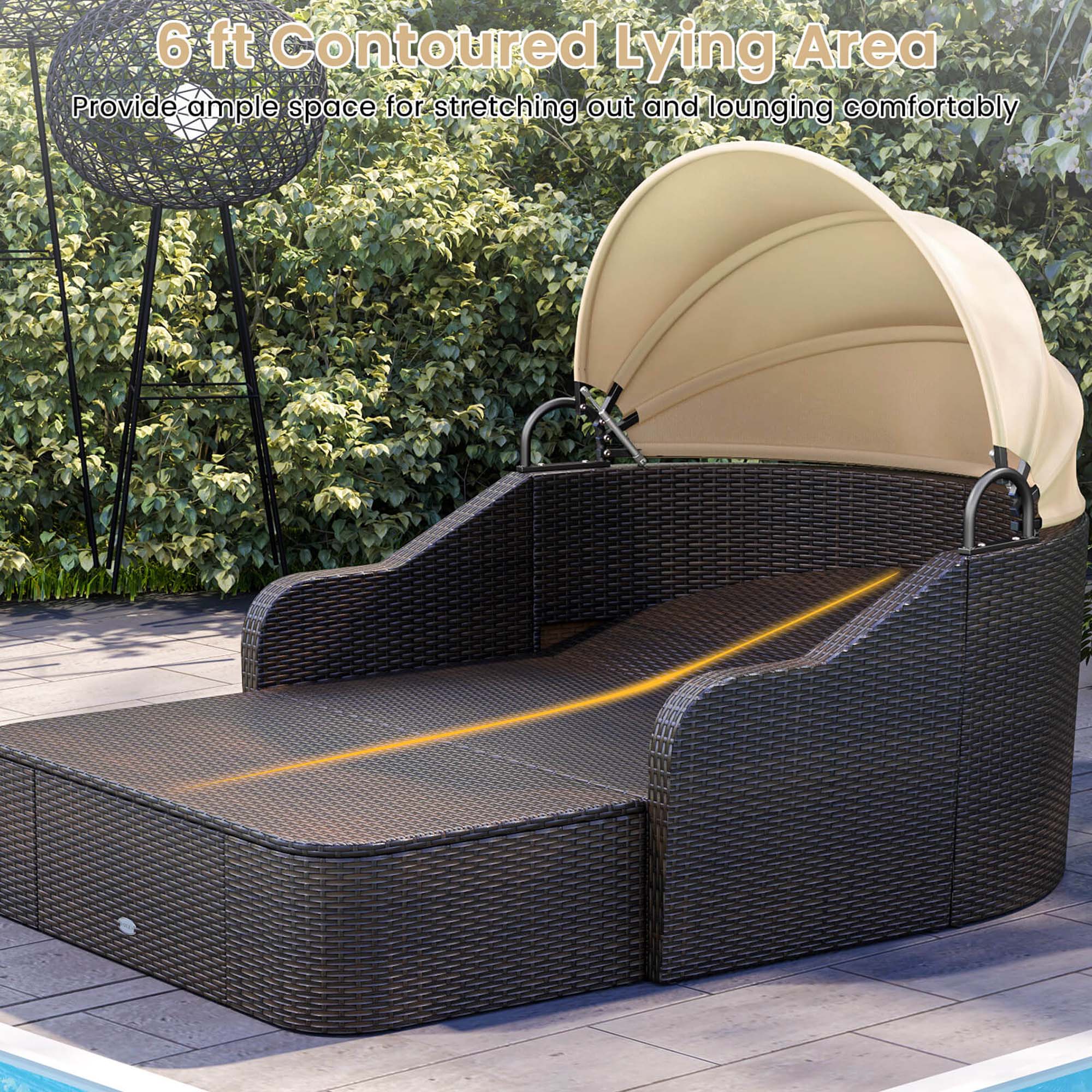 6 ft Contoured Lying Area Provide ample space for stretching out and lounging comfortably.