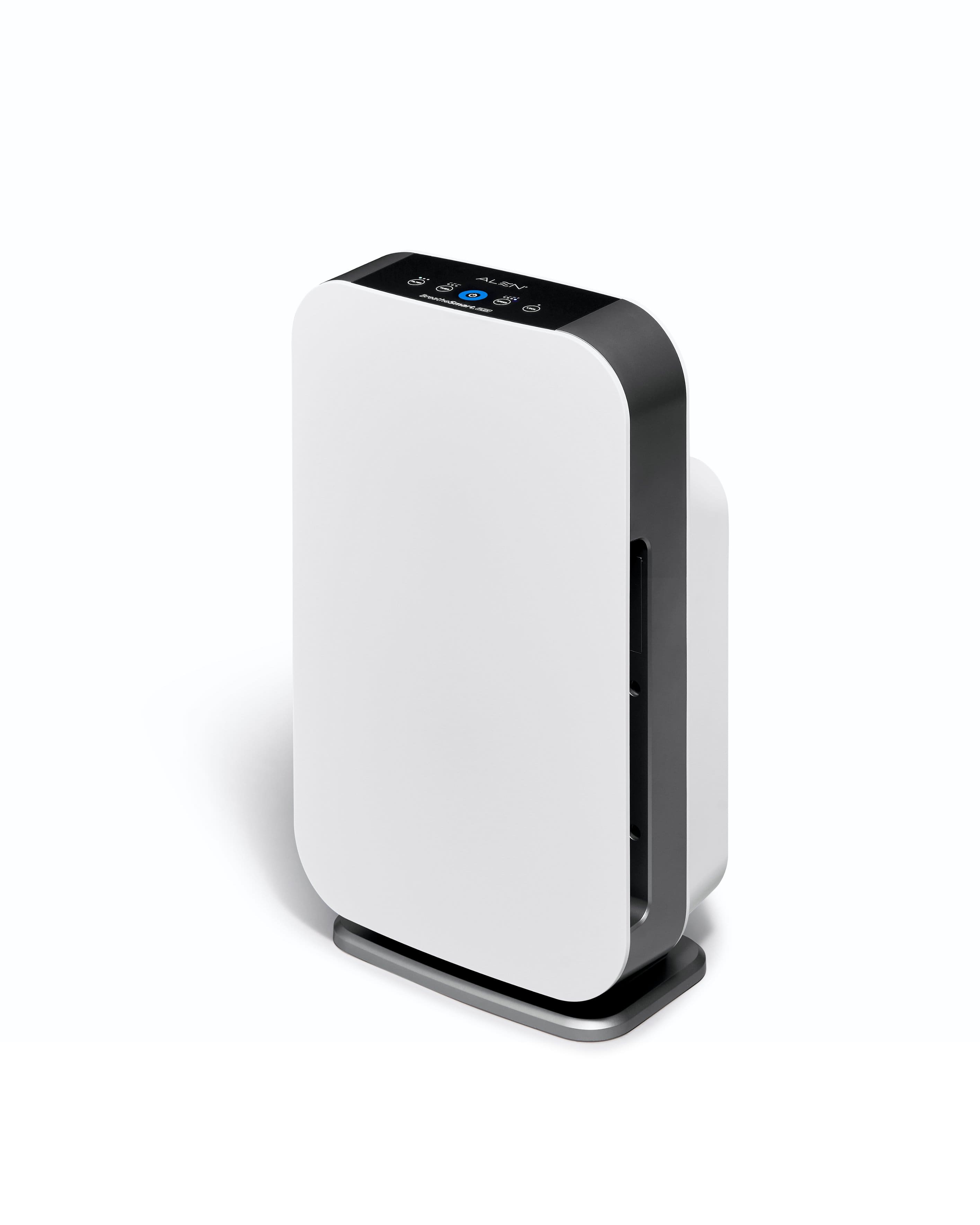 Angle. Alen - BreatheSmart FLEX 700 SqFt Air Purifier with Pure HEPA Filter for Allergens, Dust & Mold - White.