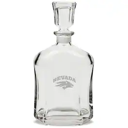 Jardine - Nevada Wolf Pack 23.75oz. Crystal Whiskey Decanter - Multicolor