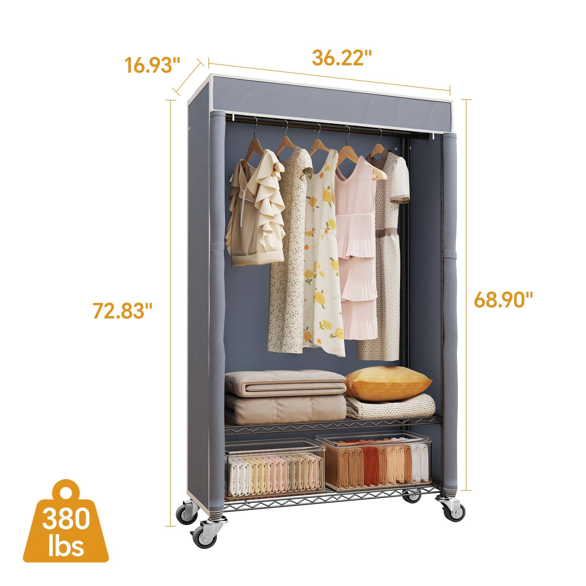 16.93"  
36.22"  
72.83"  
68.90"  
380 lbs