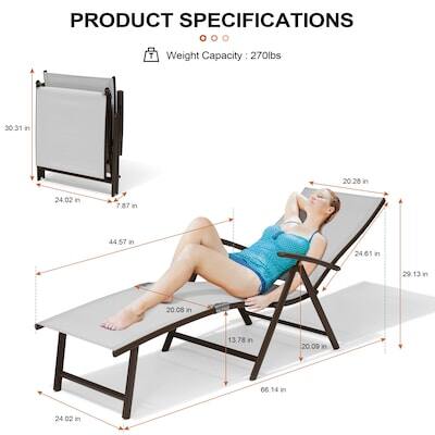 PRODUCT SPECIFICATIONS

Weight Capacity: 270lbs

- 30.31 in
- 20.28 in
- 24.02 in
- 7.87 in
- 44.57 in
- 24.61 in
- 29.13 in
- 20.08 in
- 13.78 in
- 20.09 in
- 66.14 in
- 24.02 in