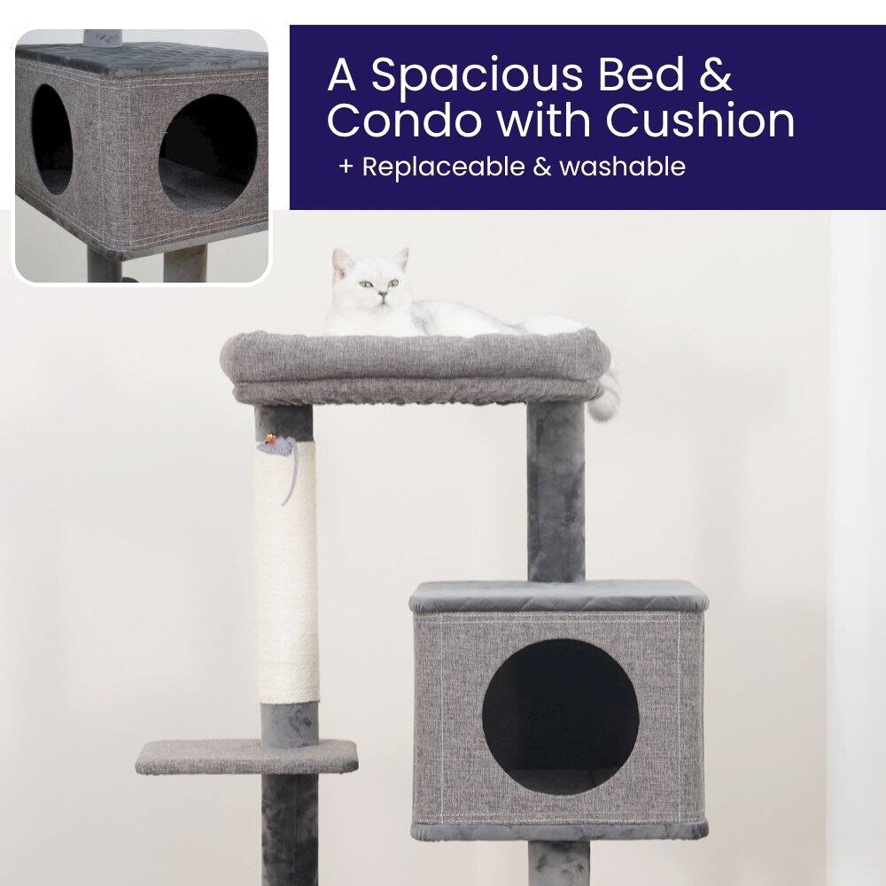 A Spacious Bed & Condo with Cushion  
+ Replaceable & washable