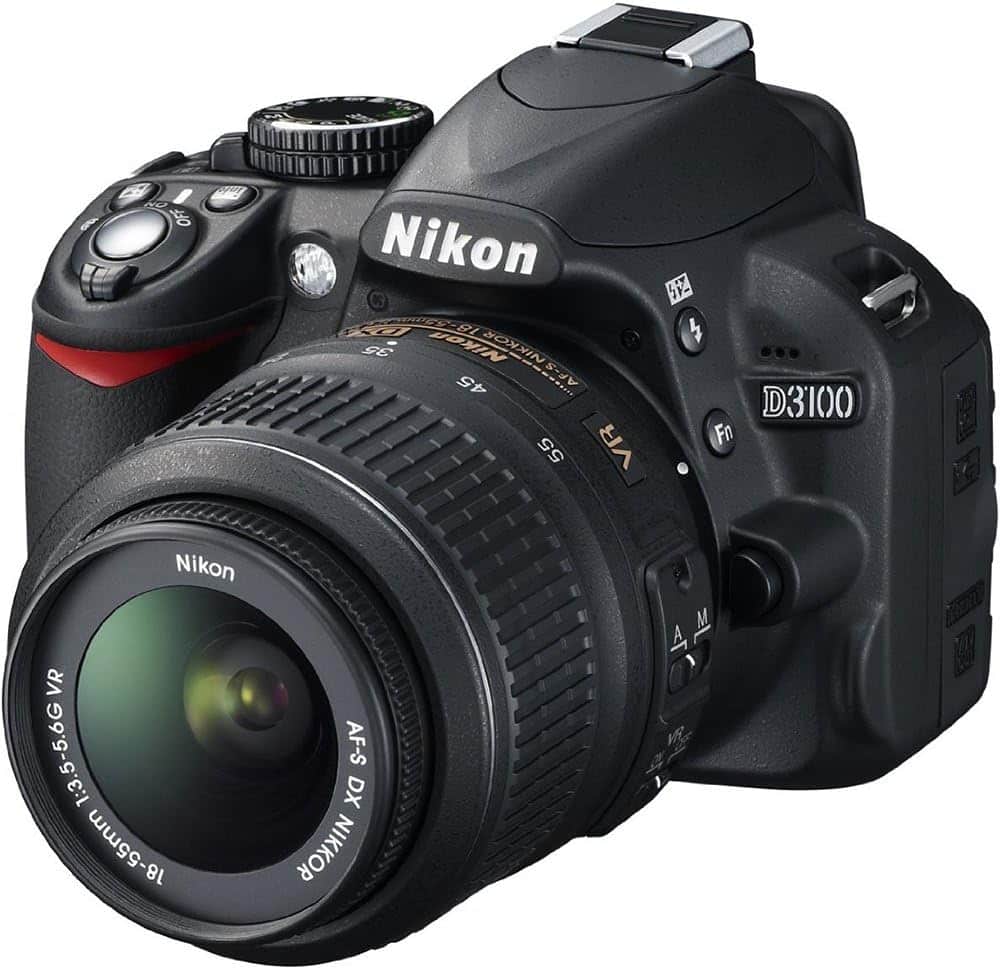 Nikon - D3100 DSLR Camera with 18-55mm f/3.5-5.6 Auto Focus-S Nikkor Zoom Lens (International Model)