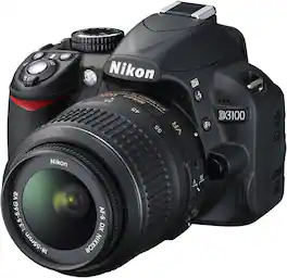 Nikon - D3100 DSLR Camera with 18-55mm f/3.5-5.6 Auto Focus-S Nikkor Zoom Lens (International Model)