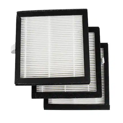 Front. HQRP - 3-Pack H13 HEPA Replacement Filters for Afloia AQ8 Q8, Honati, Hysure Q7, Tenergy Sorbi.