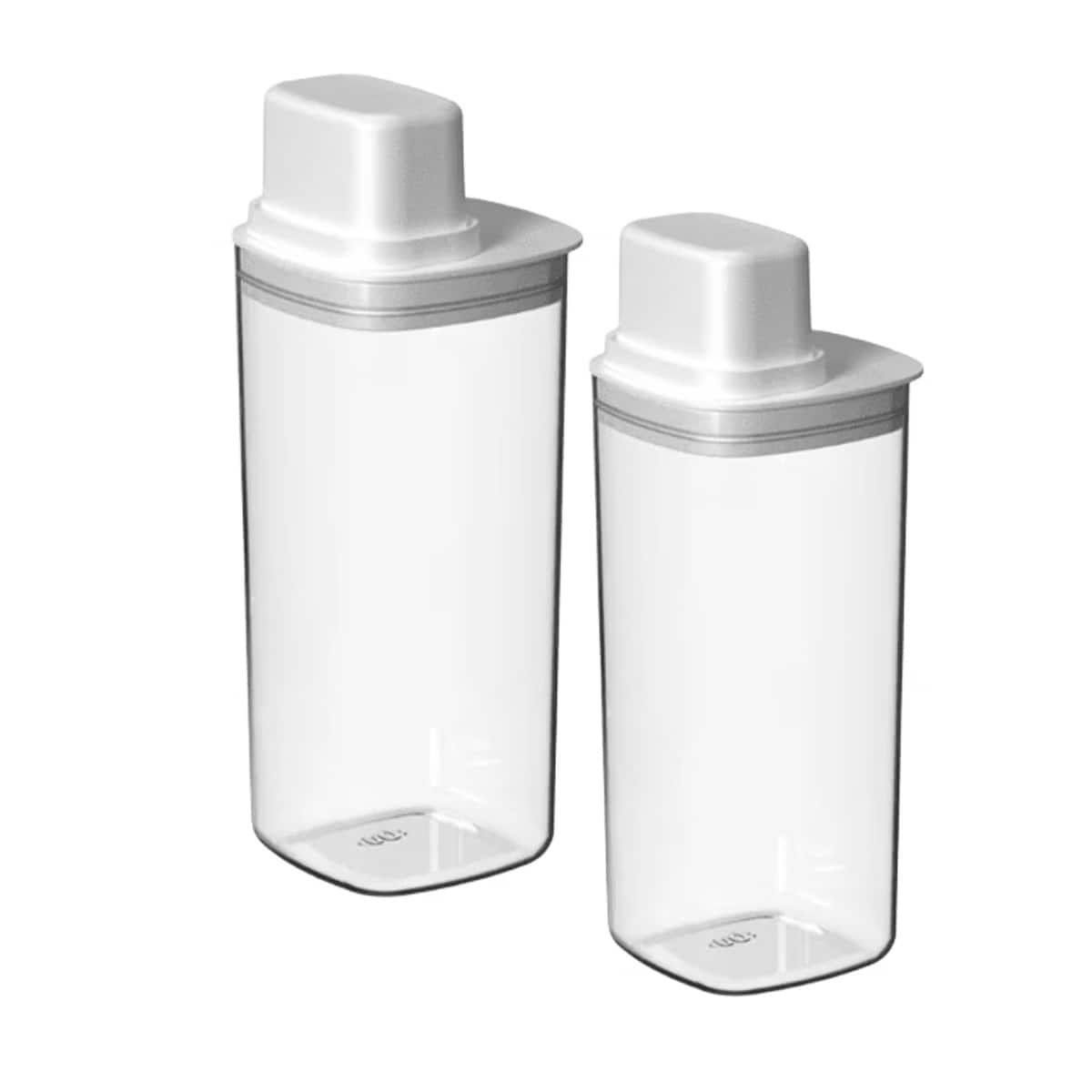 OU - Airtight Food Storage Container 2‑Pack, 6 Cup BPA‑Free Plastic Pantry Organizer w/ Measuring Lids - White price history on PriceWatchPro