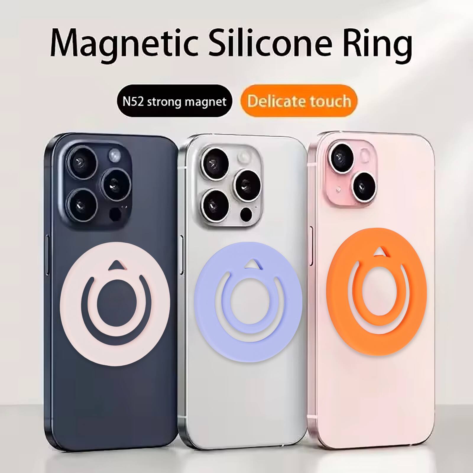 Magnetic Silicone Ring

N52 strong magnet

Delicate touch