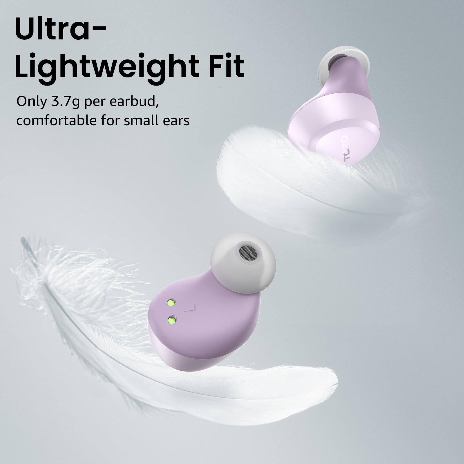 Ultra-Lightweight Fit

Only 3.7g per earbud, comfortable for small ears