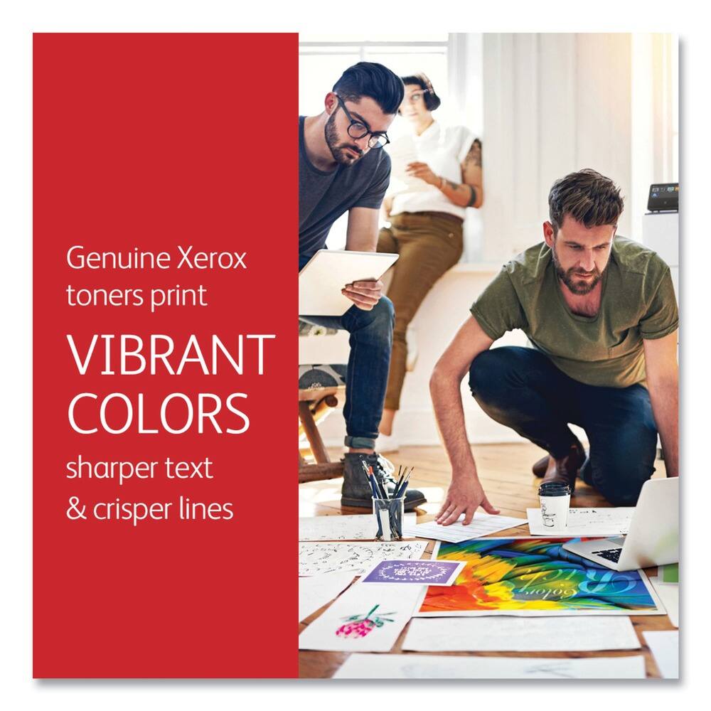 Genuine Xerox toners print  
VIBRANT COLORS  
sharper text & crisper lines