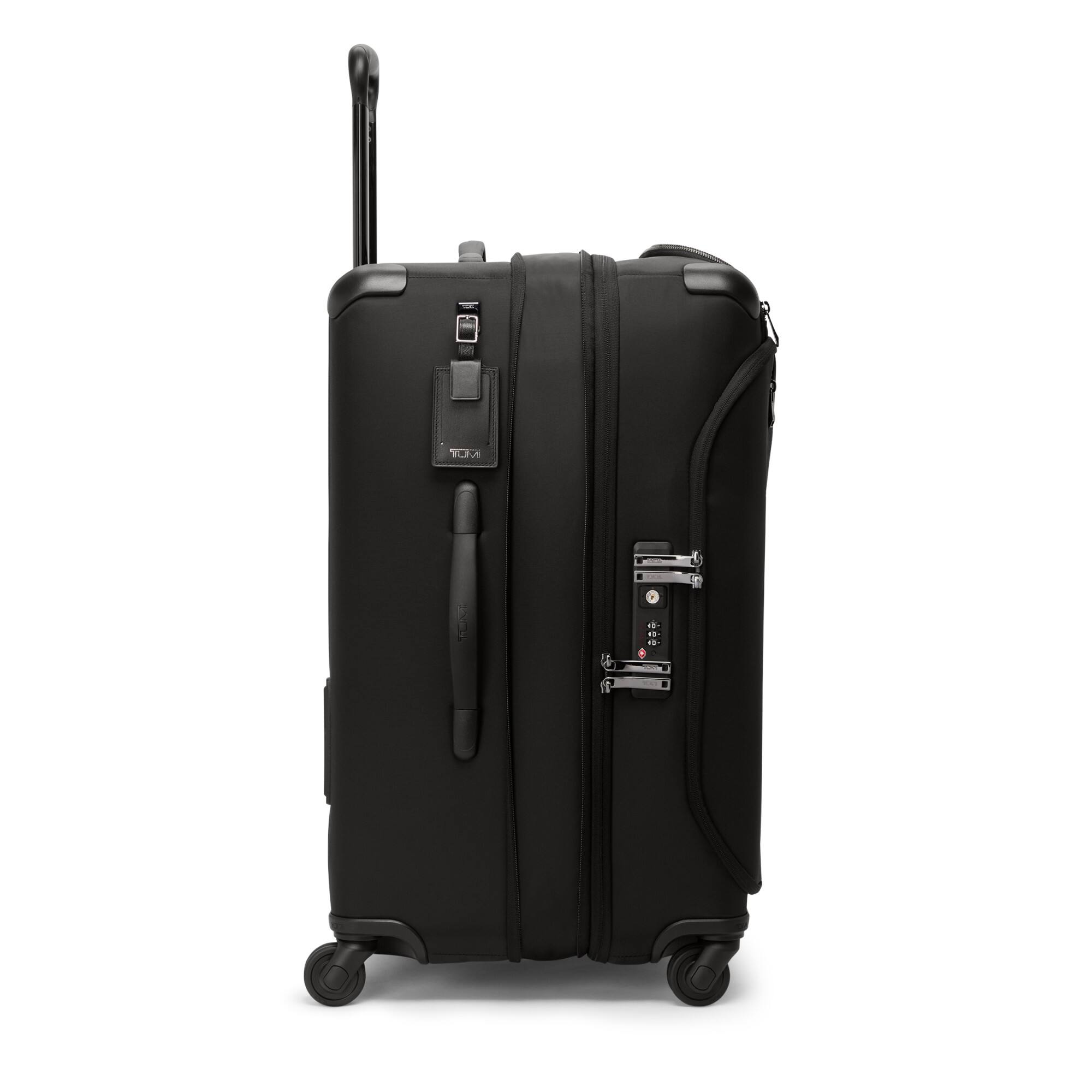 Left. TUMI - Voyageur Travel Leger Short Trip 26" Expandable Packing Case Suitcase - Black with Gunmetal.