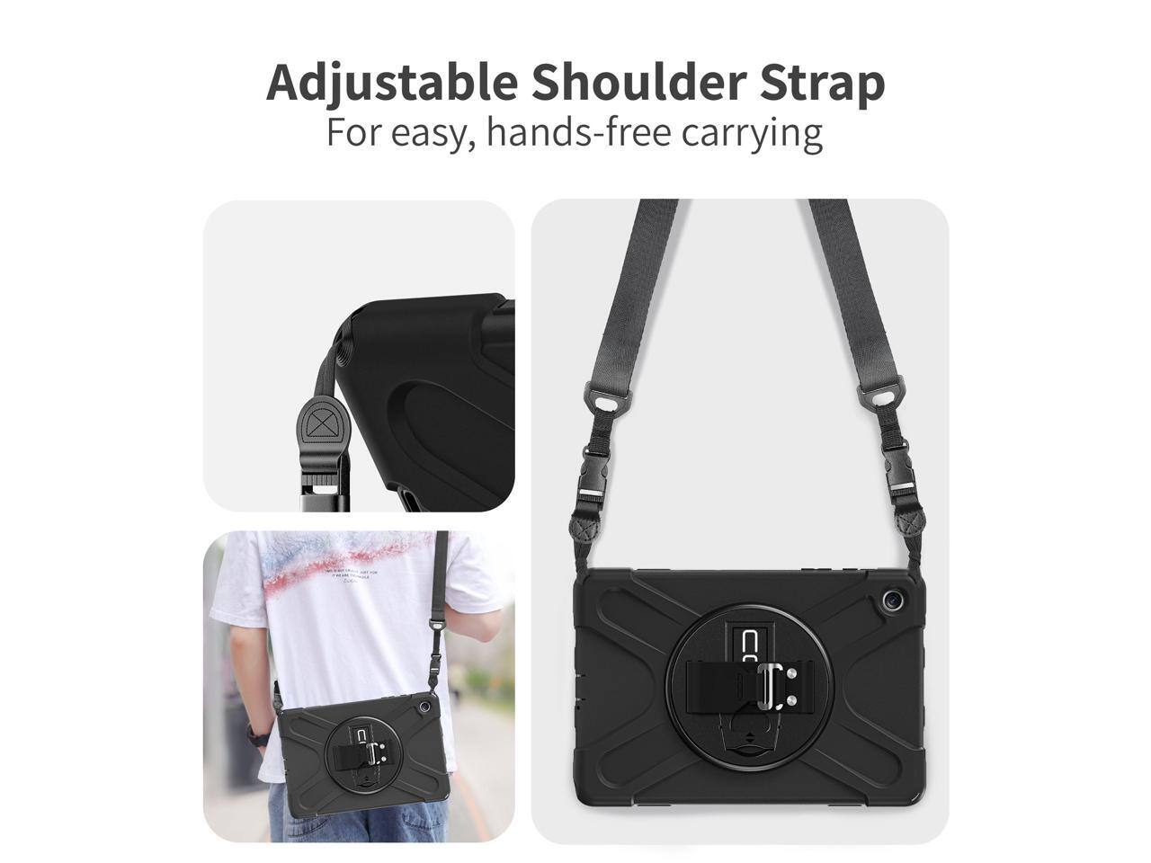 Adjustable Shoulder Strap  
For easy, hands-free carrying