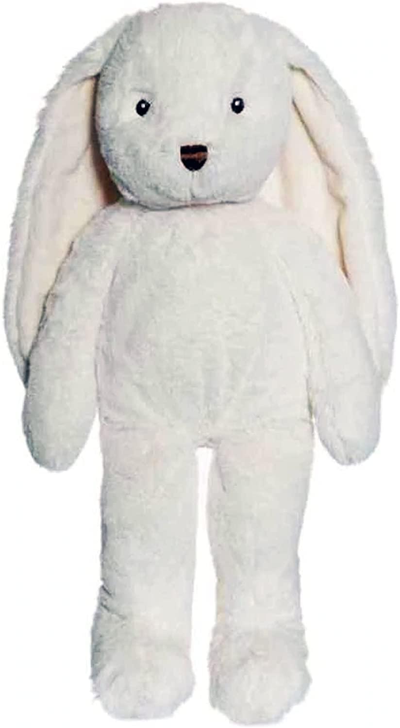 Alt View 1. TriAction Toys - Teddykompaniet Large Cream Bunny Plush - White.