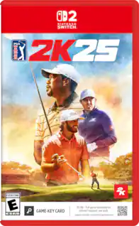 2 NINTENDO SWITCH PGA TOUR 2K25 T SUN DAY PD
Burns & Wilcox ADP
EVERYONE E ESRB
2K
35 GB - Full game download via GAME-KEY CARD internet required. see back. support.nintendo.com/switch2/gamekeycard