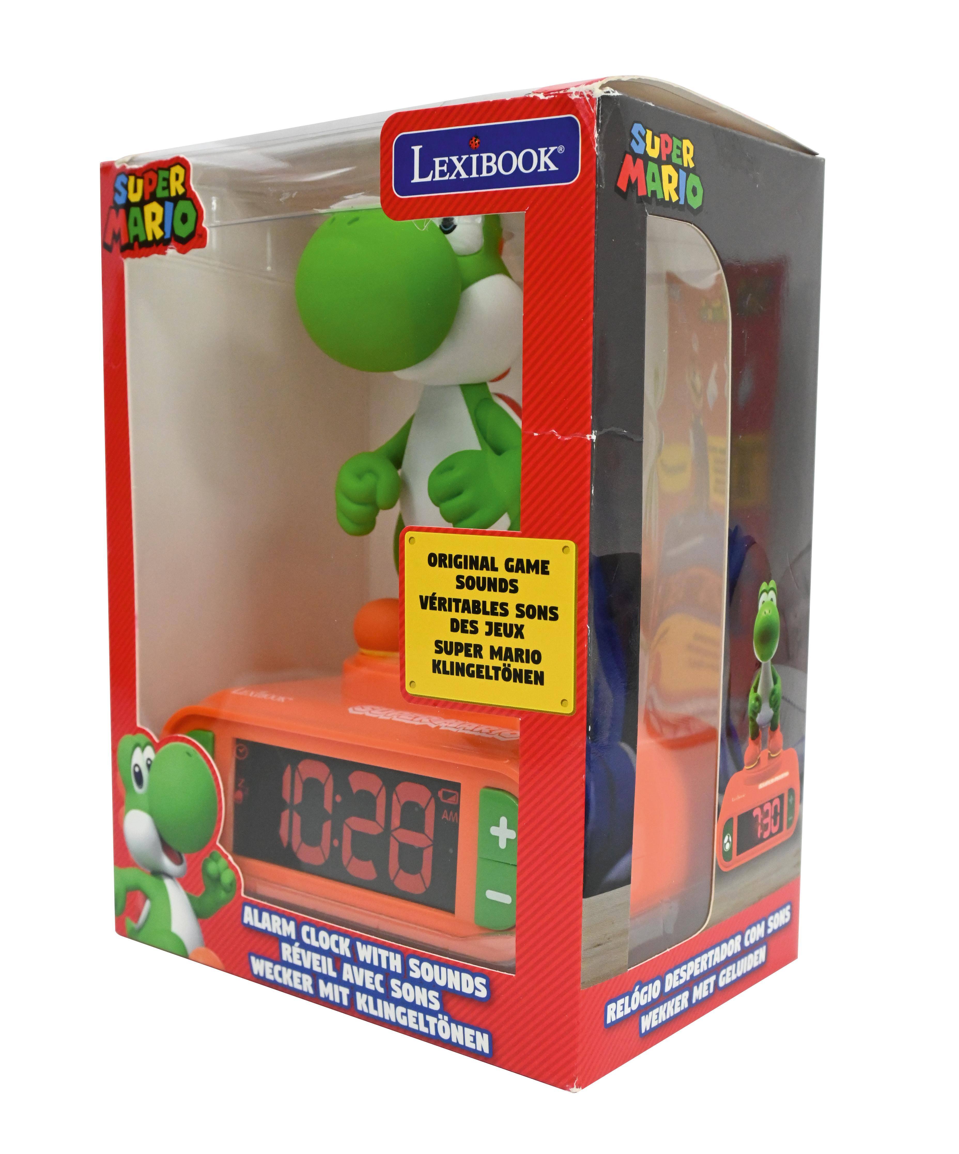 SUPER MARIO LEXIBOOK SUPER MARIO ORIGINAL GAME SOUNDS VÉRITABLES SONS DES JEUX SUPER MARIO KLINGELTÖNEN AM 133 028 - + ALARM CLOCK WITH WECKER MIT AVEC SONS SOUNDS DESPERTADOR MET GELUIDEN KLINGELTÖNEN RELÓGIO DESPERTADOR WEKKER