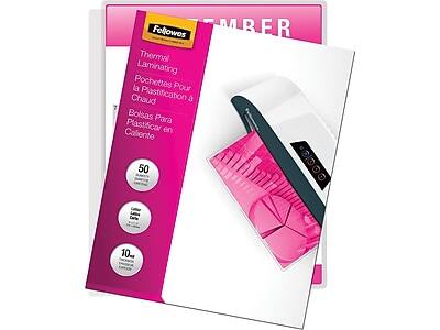 Fellowes Thermal Laminating Pochettes Pour la Plastification à Chaud Bolsas Para Plastificar en Caliente

50 Sheets
10 Microns

Laminating Pouches