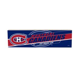 Evergreen Enterprises - Montreal Canadiens 5" x 18" Shadow Logo Wood Mantle Sign - Multicolor
