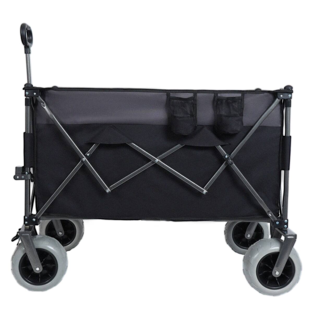 Alt View 7. Loheer - Loheer Heavy Duty Folding Wagon, All Terrain Balloon Wheels, 480 lb Capacity for Sand and Rough Terrain.