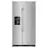 Front. Amana - Amana - 24.5 Cu. Ft. Side-by-Side Refrigerator with Water and Ice Dispenser - Stainless steel - Black-on-Stainless.