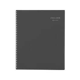 AT-A-GLANCE - DayMinder Academic Weekly Monthly Desktop Planner 11 x 8.5 Charcoal Cover 12 Month July to June 2025 to 2026