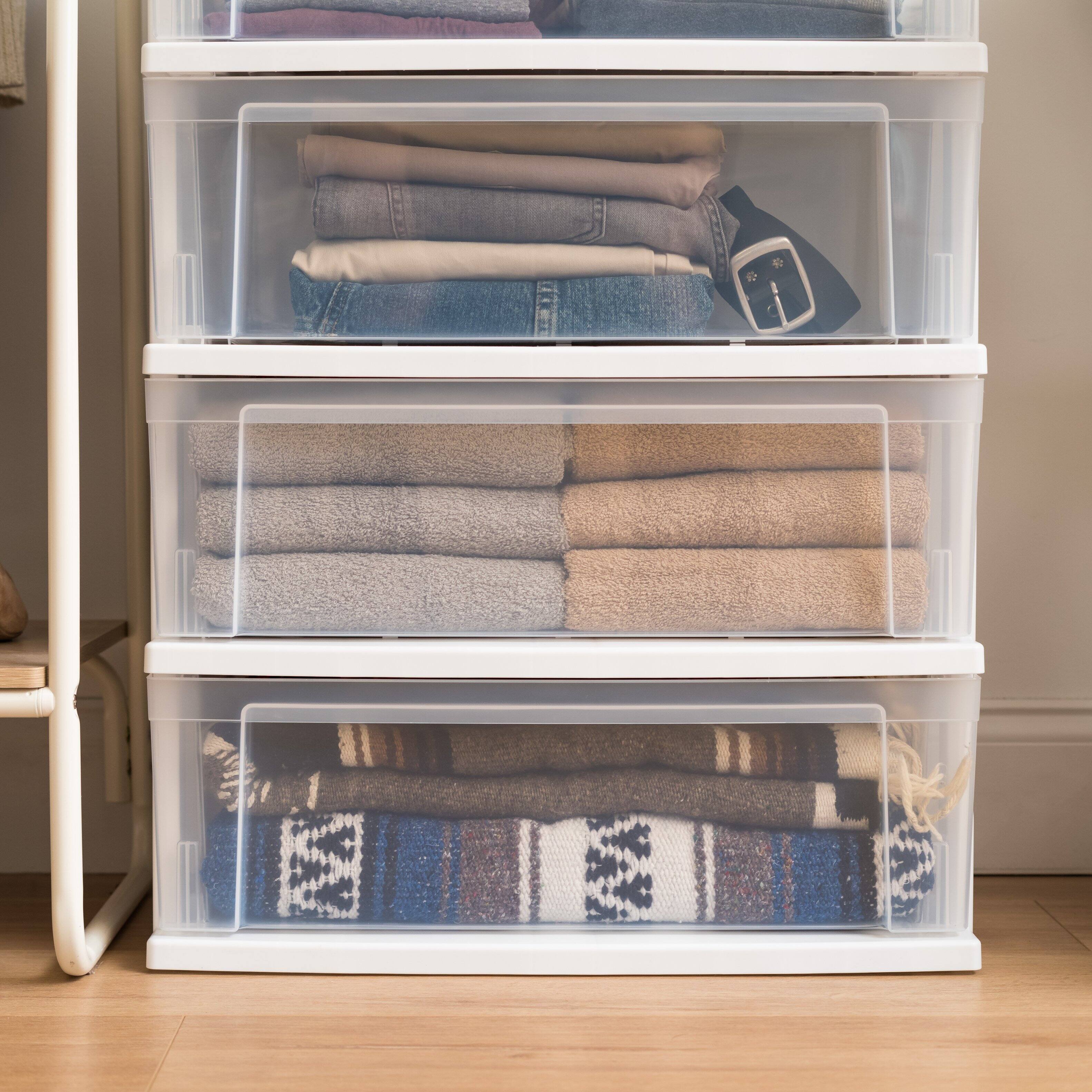 Alt View 9. IRIS USA - IRIS USA Plastic Storage Drawers Container organize for Clothes - Clear.