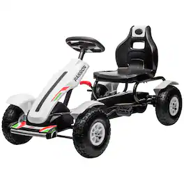 Aosom - Kids Pedal Go Kart W/ Adjustable Seat