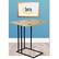 Left. Serta - Harton Rustic Expandable C Side Table - Natural Wood.