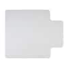 Front. Staples - Carpet Chair Mat with Lip, 45" x 53'', Flat-Pile - Clear.