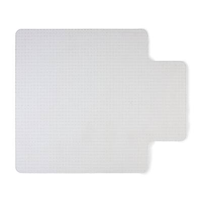 Staples - Carpet Chair Mat with Lip, 45" x 53'', Flat-Pile, (20239-CC) - Clear