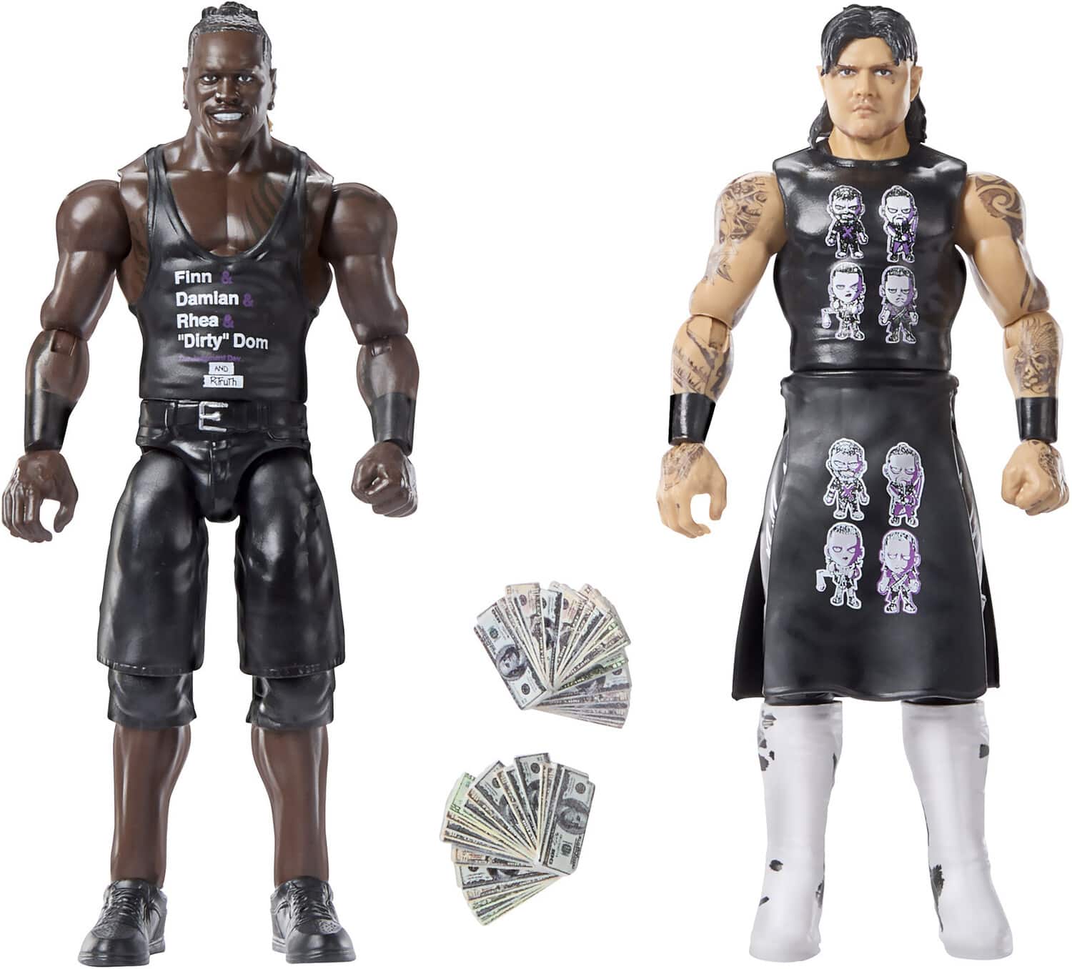 Mattel - Collectible - WWE Main Event Showdown r-Truth & "Dirty" Dominik Mysterio Action Figure 2-Pack - COLLECTABLES - Multicolor
