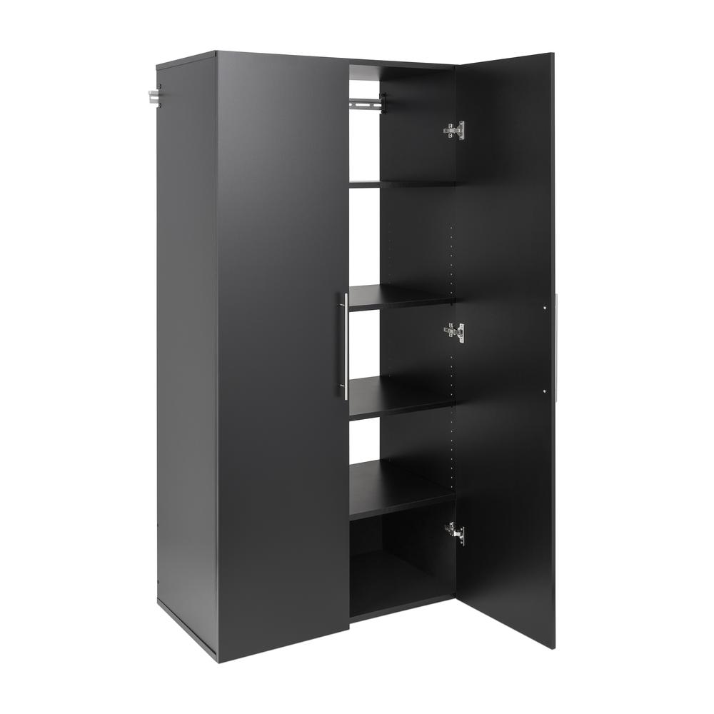 Alt View 1. Prepac - HangUps 36" Large Storage Cabinet, Black - Black.