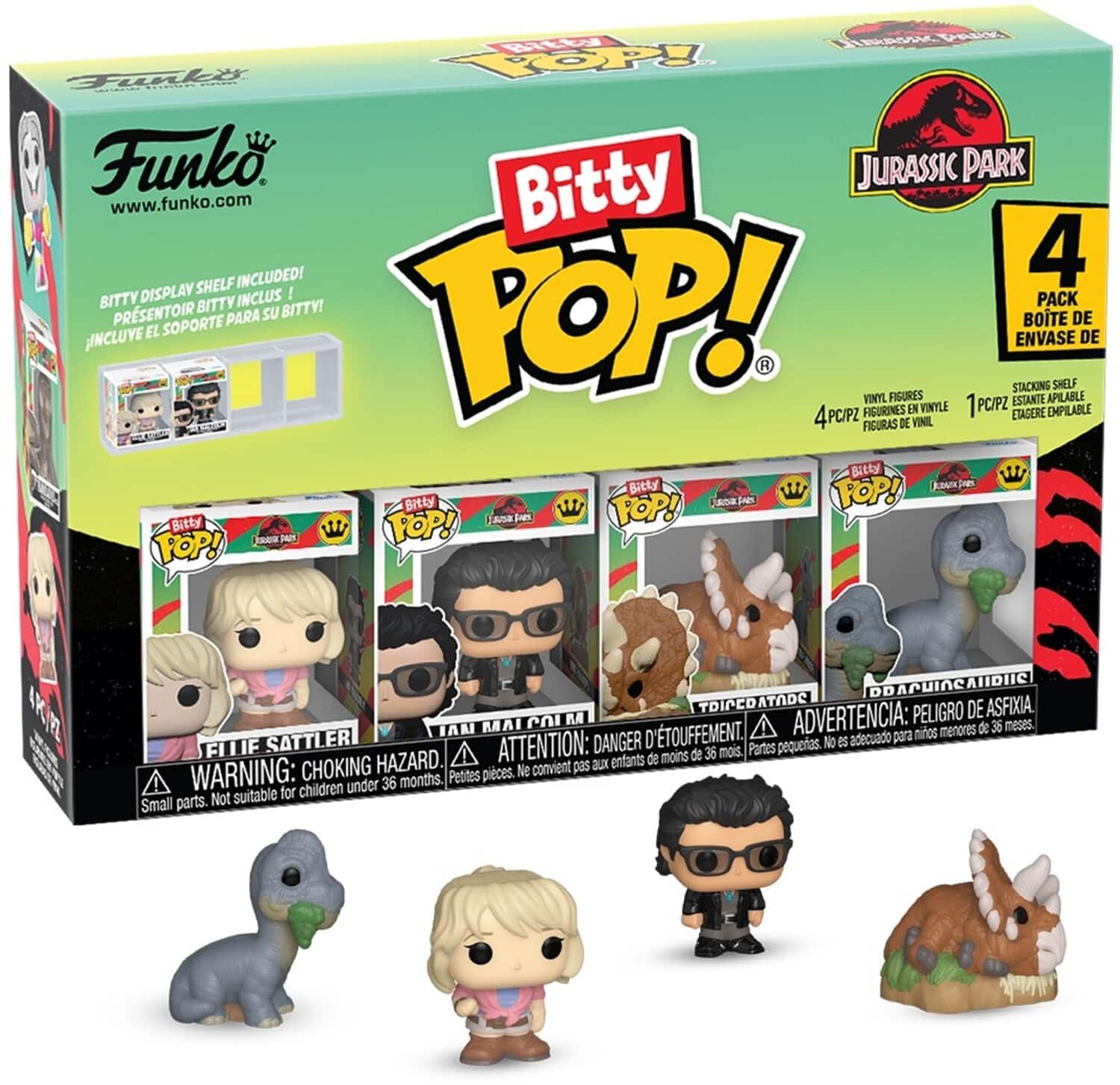 Funko - Bitty POP!: Jurassic Park - Triceratops 4-Pack - COLLECTIBLES - Multicolor price history on PriceWatchPro