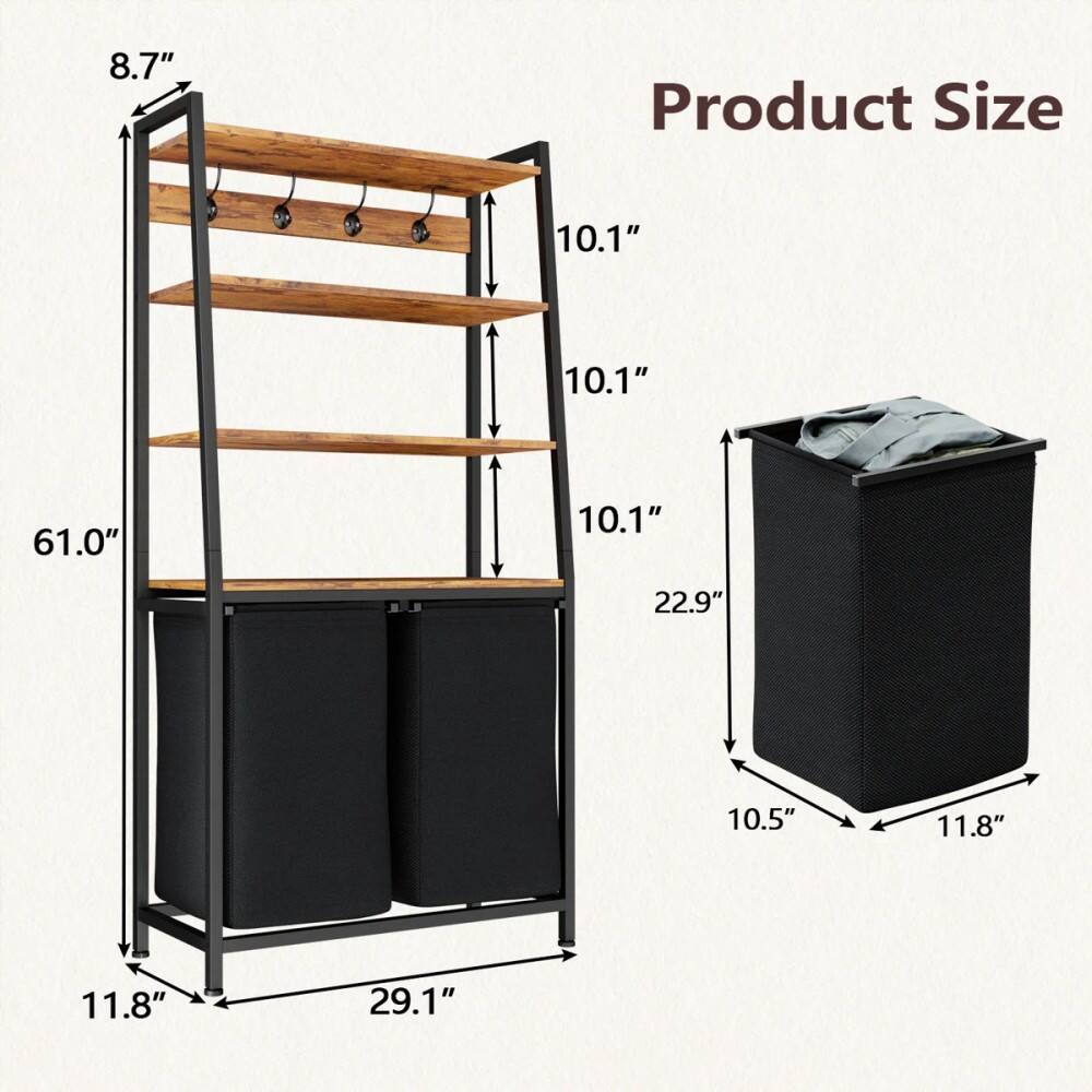 8.7" Product Size 10.1" 10.1" 61.0" 10.1" 22.9" 10.5" 11.8" 11.8" 29.1"