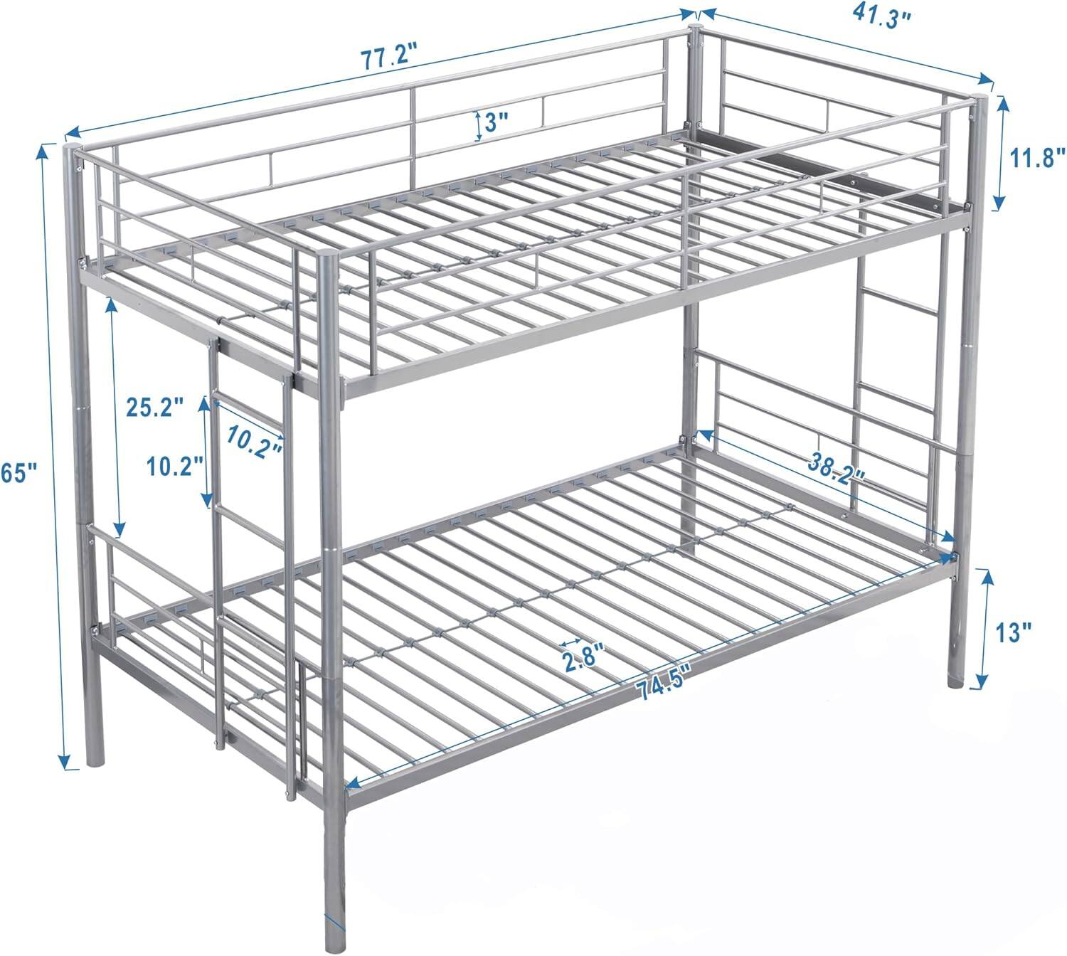 77.2"  
41.3"  
3"  
11.8"  
65"  
25.2"  
10.2"  
10.2"  
38.2"  
2.8"  
74.5"  
13"