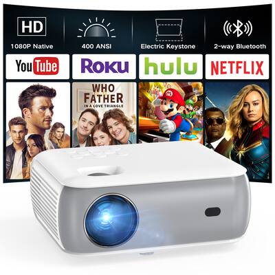 Groview Native 1080p Bluetooth Mini Projector with Hi Fi Stereo Groview Native 1080p Bluetooth Mini Projector with Hi Fi Stereo