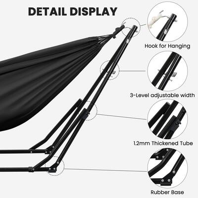 Ainfox Foldable Hammock with Stand, 2 in 1 Hammock Swing Chair for Ainfox Foldable Hammock with Stand, 2 in 1 Hammock Swing Chair for