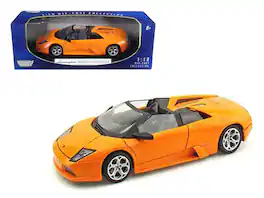 Lamborghini Murcielago Roadster 1/18 Diecast Model Car by Motormax - Orange