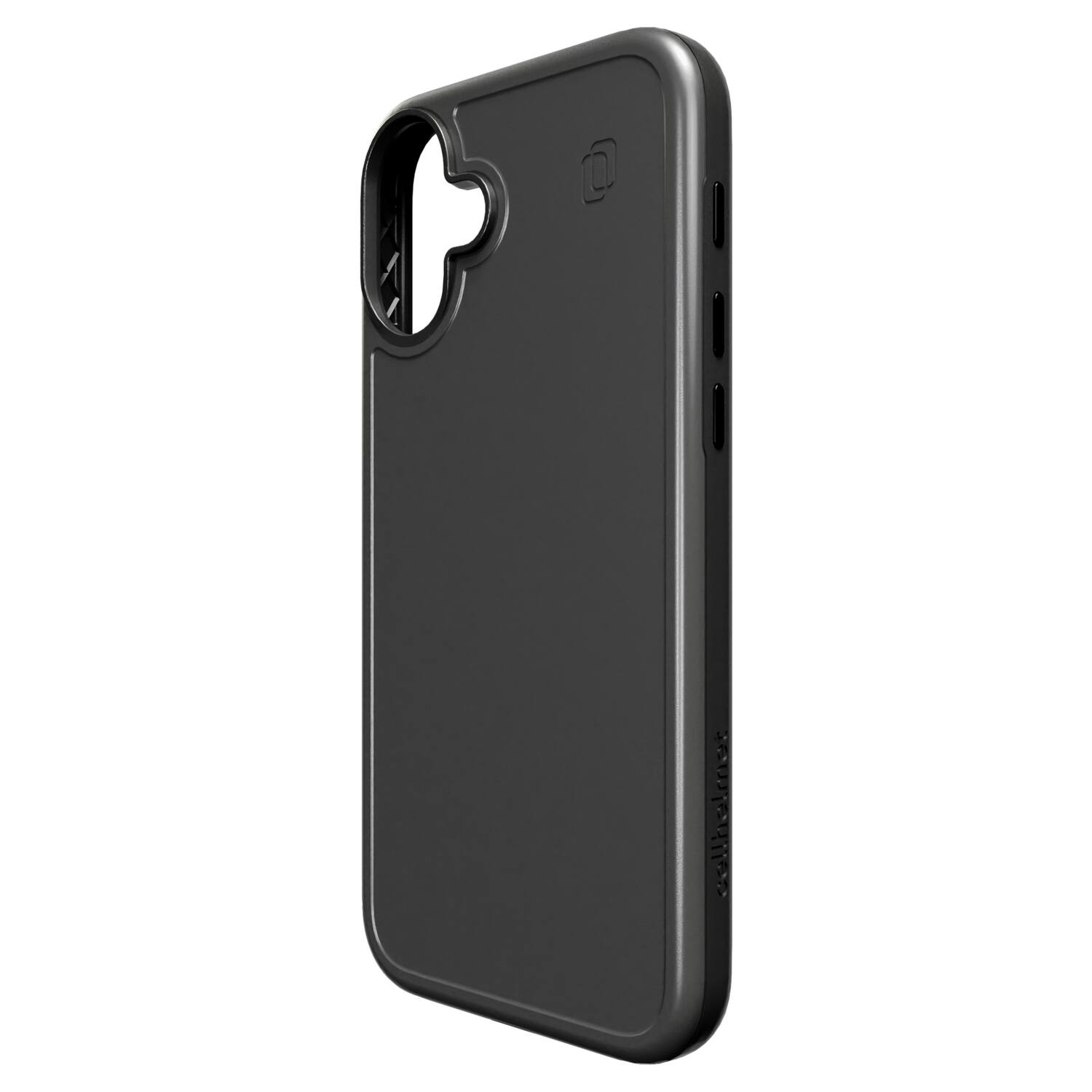 Left. Cellhelmet - Fortitude Series Case for iPhone 16 Plus - Onyx Black.