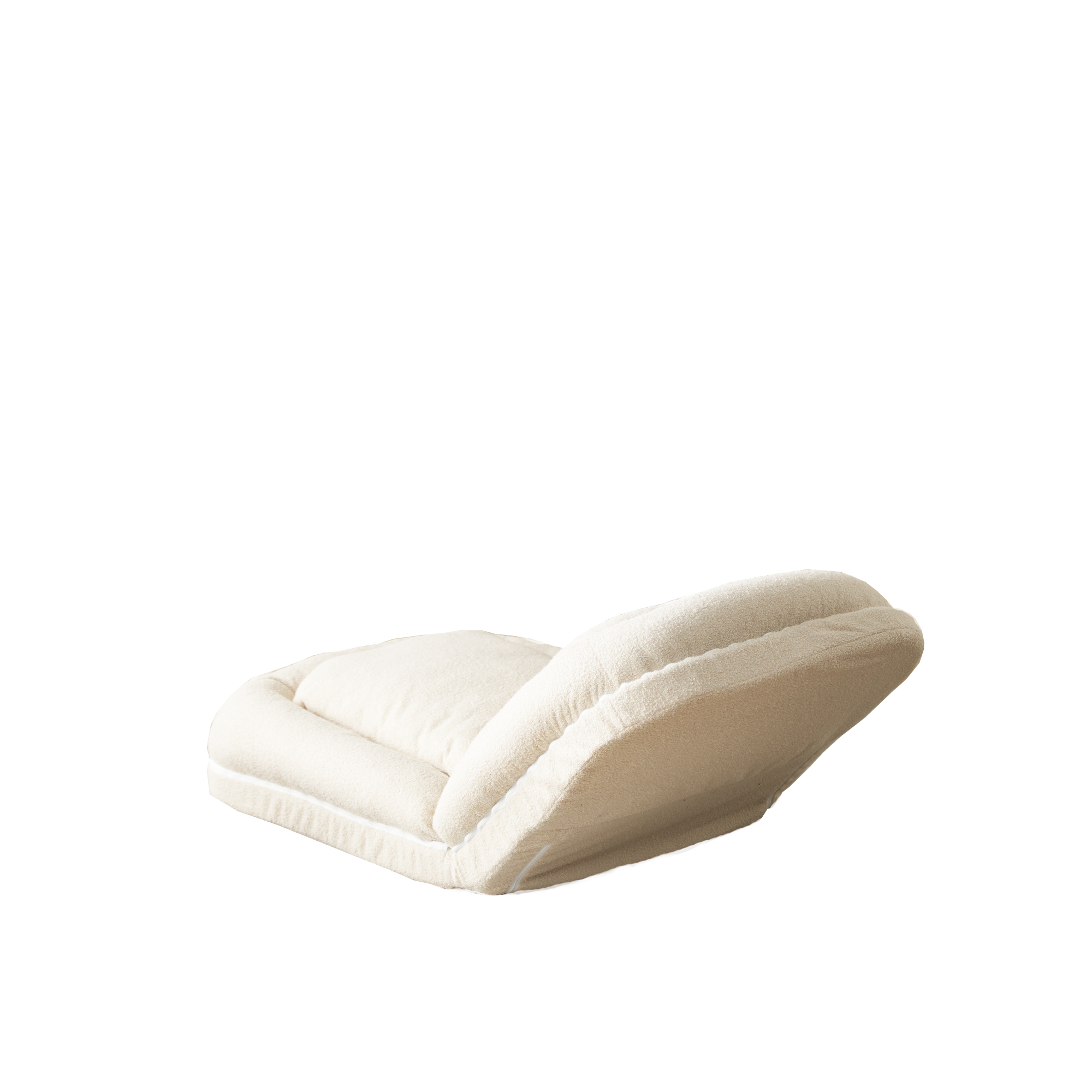 Alt View 4. GOODSILO - Triple Fold Down Convertible Sofa Bed with 18-Position Adjustable Backrest for Versatile Lounging and Sleeping - Beige.