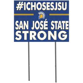 Jardine - San Jose State Spartans 18'' x 24'' I Chose Lawn Sign - Blue