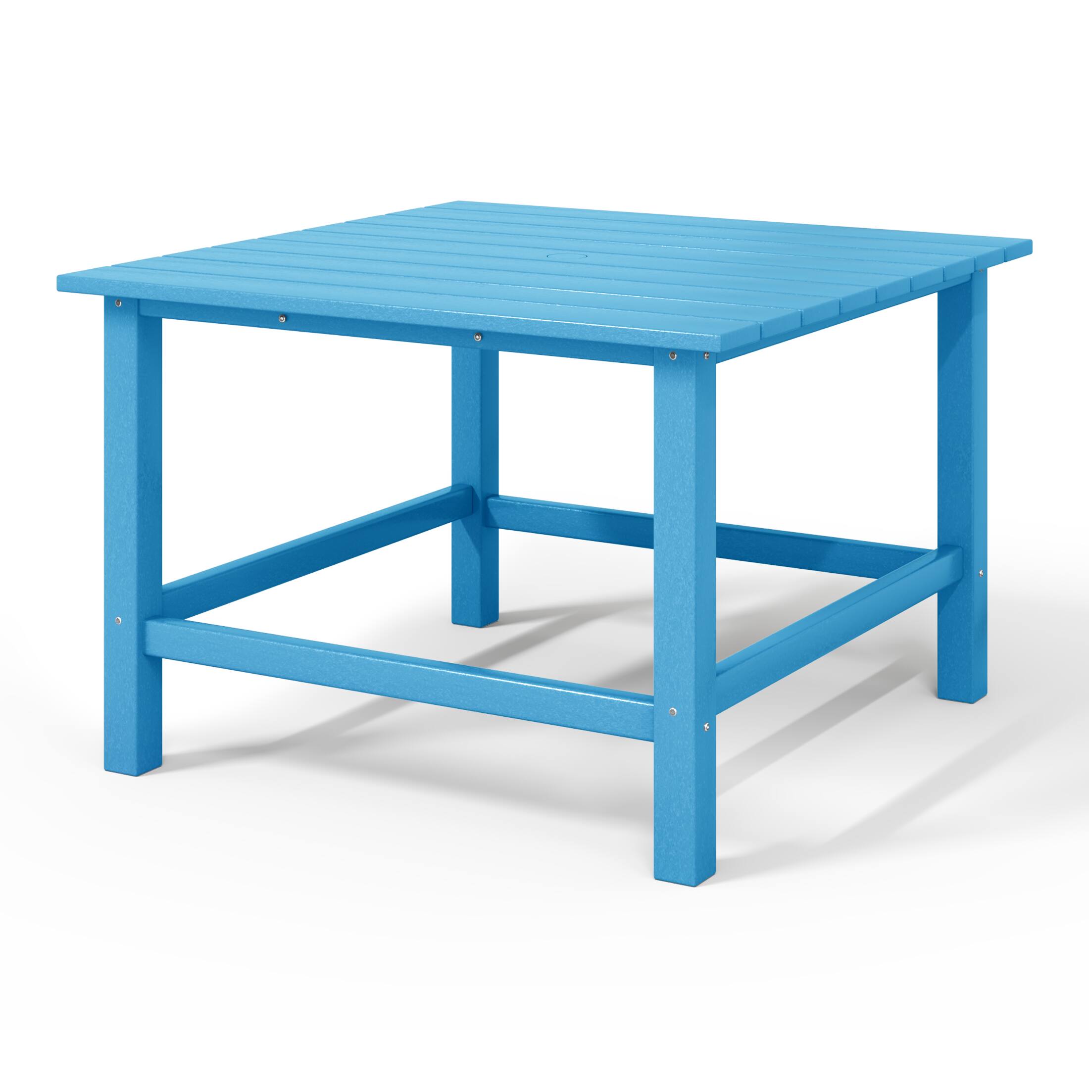 Back. WestinTrends - WestinTrends Malibu Kids Outdoor Patio Furniture HDPE 30" Wide Square Dining Table - Pacific Blue.