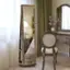 Angle. Costway - 360Degree Rotatable Jewelry Cabinet Armoire 2-in-1 Lockable Mirrored Coffee - Coffee.