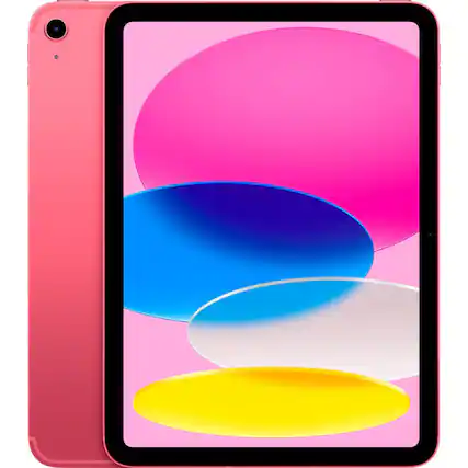 Front. Apple - Certified Refurbished iPad 10.9" (10th Generation) (Wi-Fi) - 64GB - Pink.