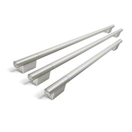 KitchenAid - Handle Hardware Accessory Kit for 36" Built-In French Door Bottom Mount Refrigerator - Monochromatic Stainless Steel