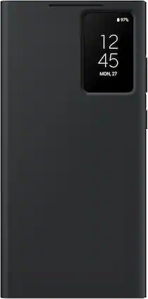 S-View Wallet Case for Samsung Galaxy S23 Ultra | Color: - Black