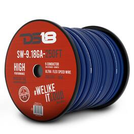 DS18 Audio - 9-Conductor 18-Gauge Speaker Wire, 250 ft Spool