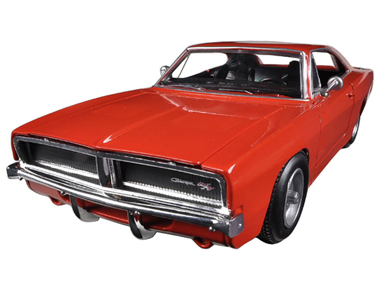 Alt View 1. New Ray - 1969 Dodge Charger R/T Orange "Muscle Car Collection" 1/25 Diecast Model Car by New Ray.